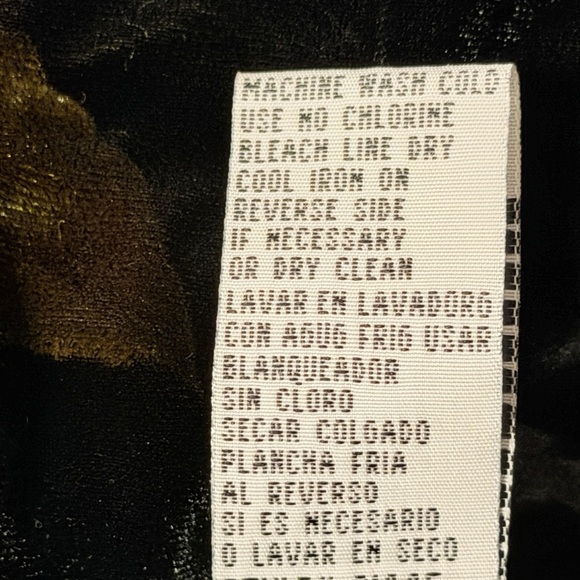 Sheri Martin Black‎ Velvet Whimsigoth dress sparkly Red & Gold Floral Accents - Picture 7 of 11